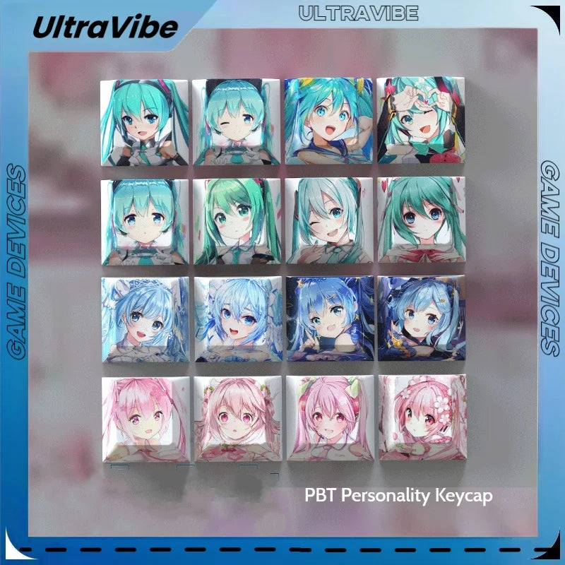 Cute Anime Girl Keycaps