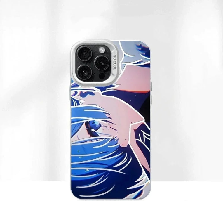 Blue Hair Anime Girl Case