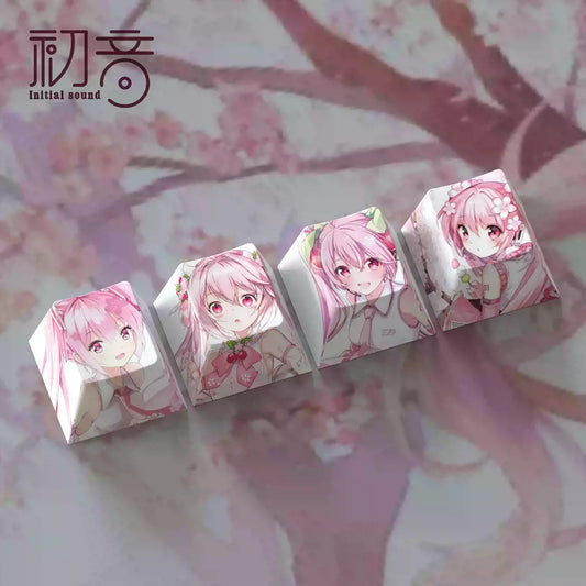 Cute Anime Girl Keycaps