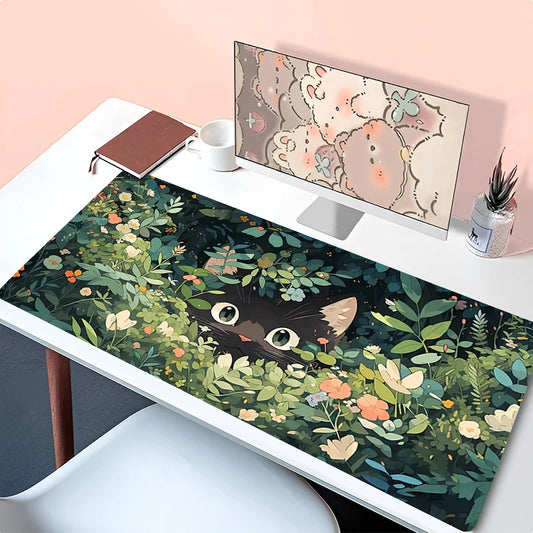 Green Plants and Flowers Mouse Pad