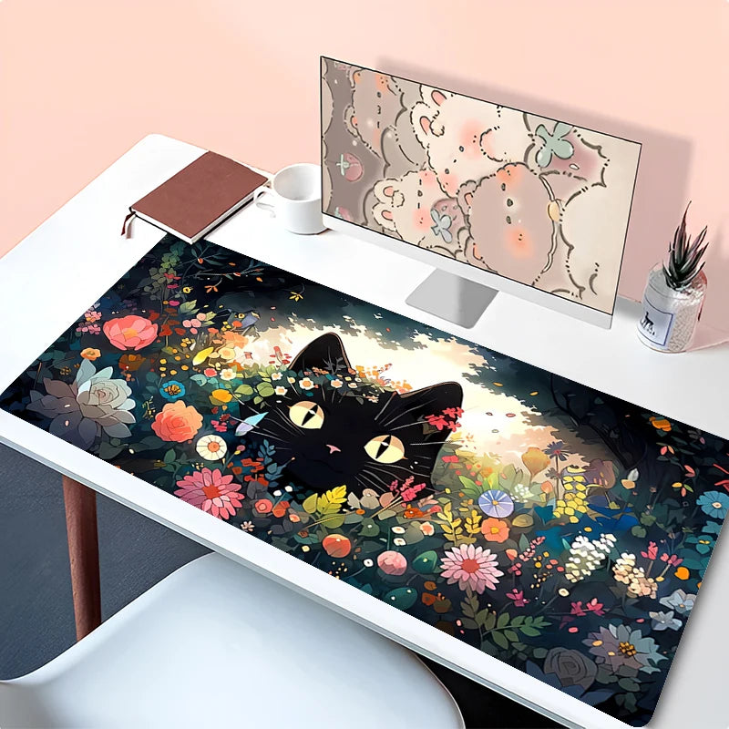 Green Plants and Flowers Mouse Pad