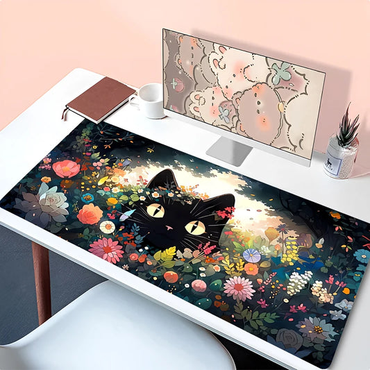 Green Plants and Flowers Mouse Pad