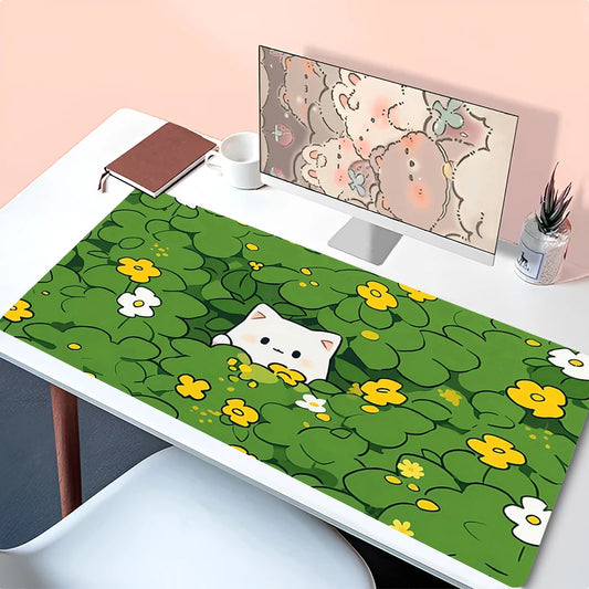Green Plants and Flowers Mouse Pad