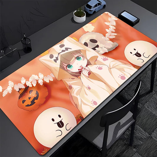 Kawaii Anime Cat Girl Desk Mouse Pad