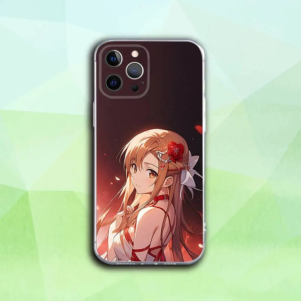 Firey Anime Girl Phone Case